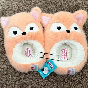 Squishmallows Orange Fox Slippers